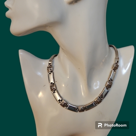 BRIGHTON Silver Plated Tribeca Castlecore Collar Chain Necklace - Picture 1 of 9